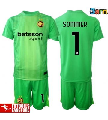 Inter Milan Yann Sommer #1 Målvakt Tredje Tröja Barn 2025-26 Kortärmad (+ Korta byxor)